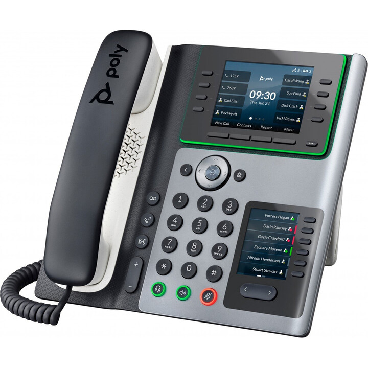 Poly Edge E450 IP Phone and PoE-enabled