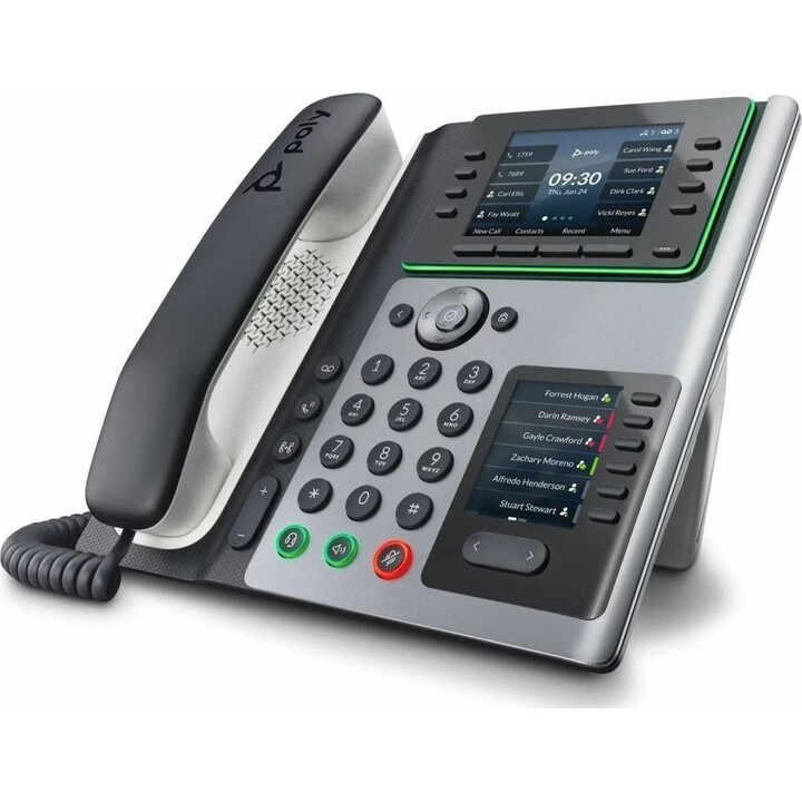 Poly Edge E450 IP Phone and PoE-enabled