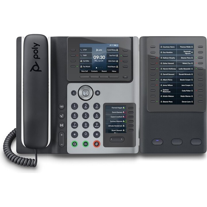 Poly Edge E450 IP Phone and PoE-enabled