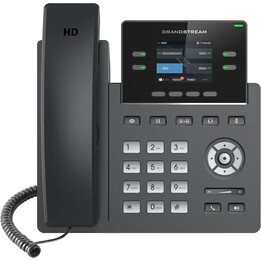 Grandstream GRP2612W – IP-Telefon mit 2 SIP-Konten, Dual-WLAN, 2xFastEthernet, PoE, Farbe, 16xBLF