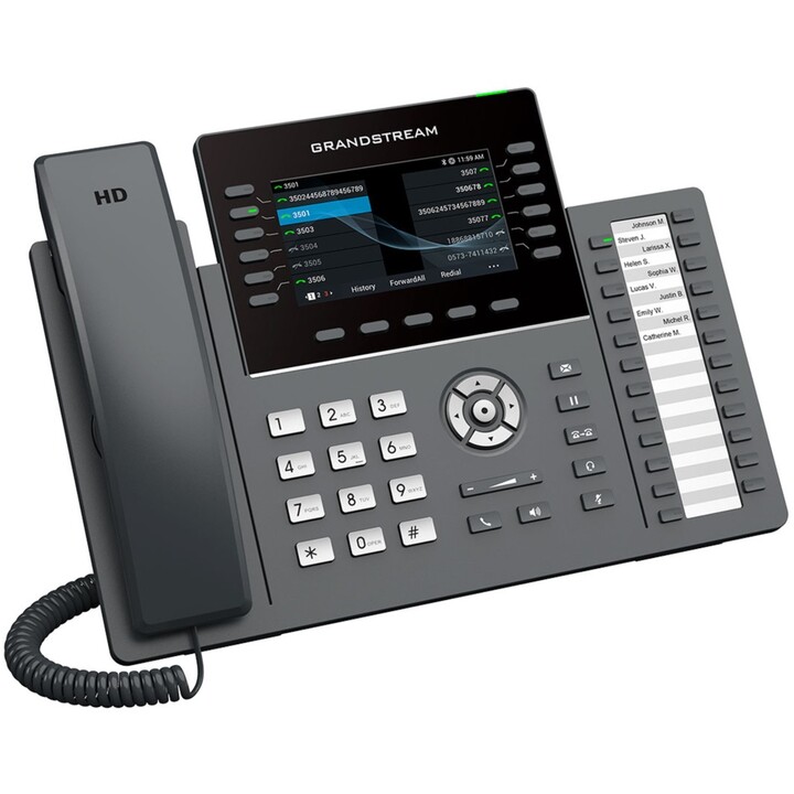 Grandstream GRP-2636 HD, Carrier-Grade HD IP Phone, 6 SIP Accounts, 12 Lines, WiFi, Bluetooth, 24 Keys