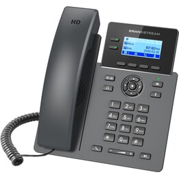 Grandstream GRP2602W WiFi Poe IP Phone, 2 linhas, 4 contas SIP, tela LCD de 2,4 polegadas