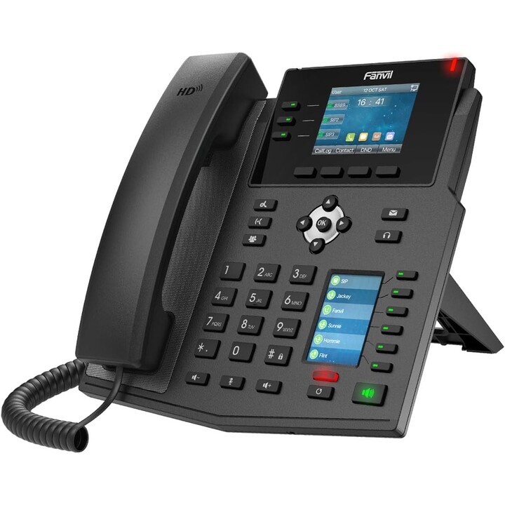 Fanvil X4U Teléfono IP Gigabit para oficinas - 12 cuentas SIP