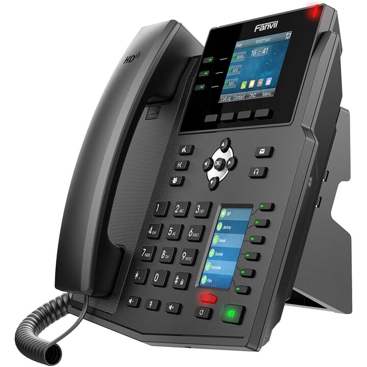 Fanvil X4U Teléfono IP Gigabit para oficinas - 12 cuentas SIP