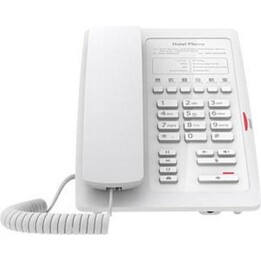 Teléfono de hotel Fanvil H3W blanco de escritorio, WiFi, sin pantalla, 10/100, PoE