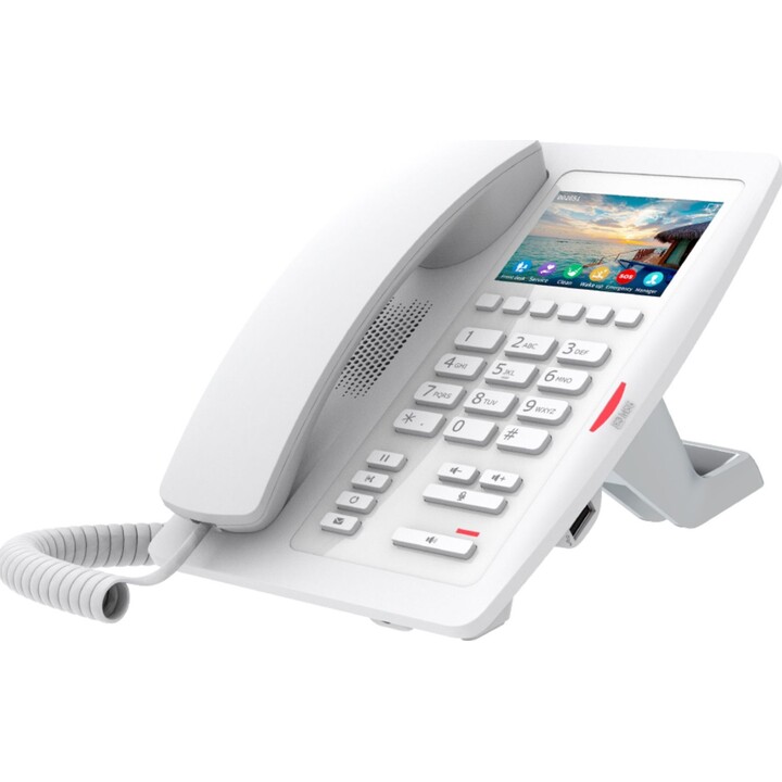 Fanvil H5W Wi-Fi IP Phone, 3.5 Color Screen, 2 SIP Lines, Ideal for Hospital, Shopping Mall, Hotel, White