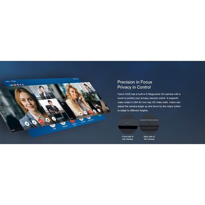 Fanvil A320 - Teléfono IP de la pantalla táctil de Android
