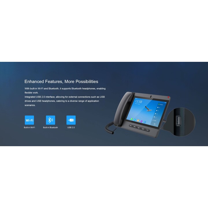 Fanvil A320 - Teléfono IP de la pantalla táctil de Android