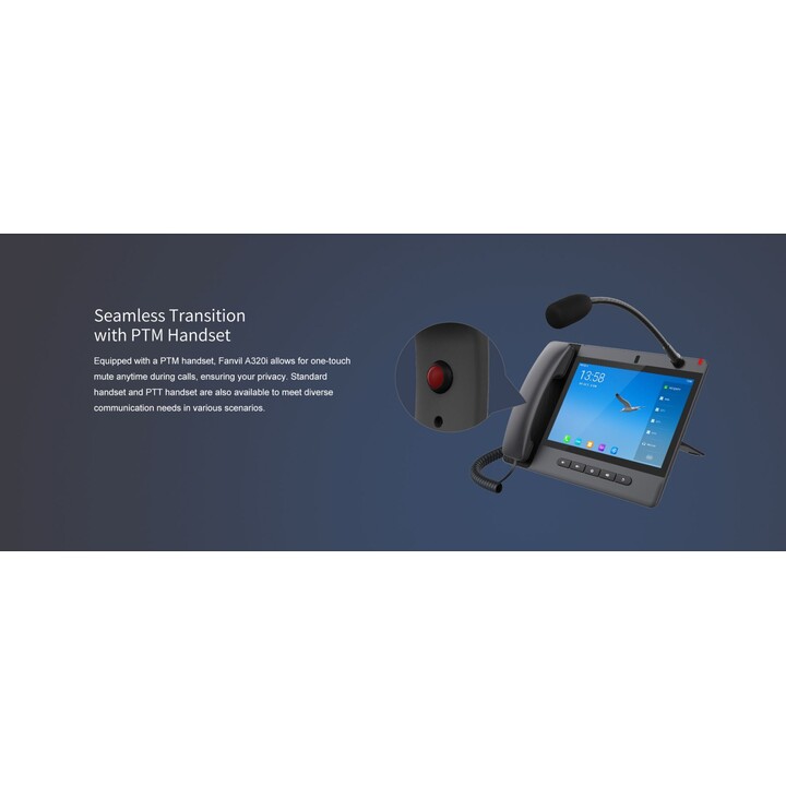 Fanvil A320i Android Touchscreen -Konsole IP -Telefon