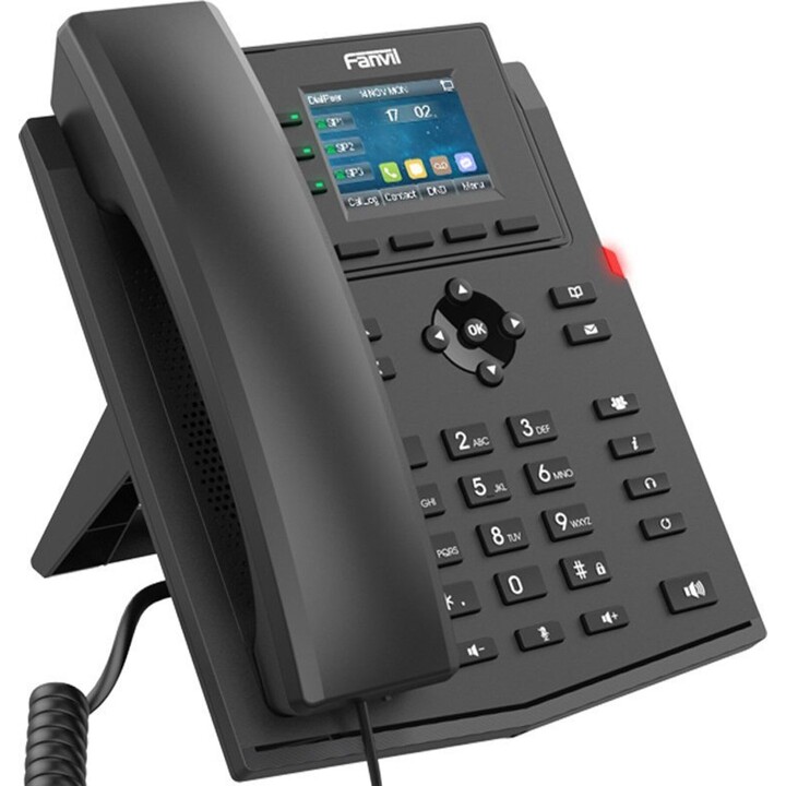 Fanvil X303W Wi-Fi integrado de 2,4 GHz y 5 GHz, color negro