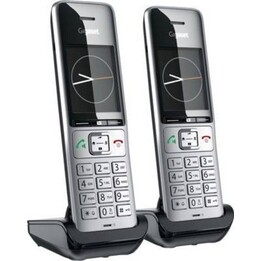 Gigaset COMFORT 500HX Duo DECT/Analog Phone Caller ID Black, Silver