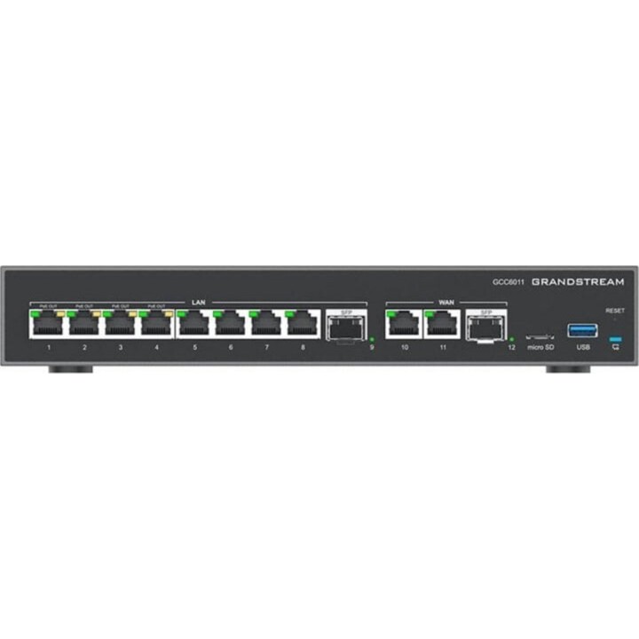 Concentrador de conexión de red Grandstream GCC6011 UC+