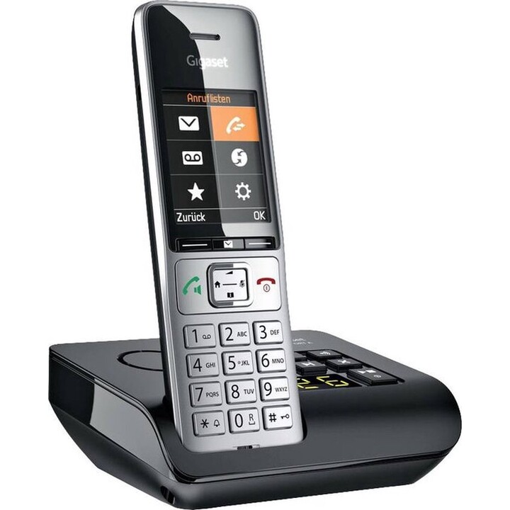 GIGASET COMFORT 500A silver / black 5.8 cm 2.2 inch TFT color display answering machine hands-free phone book Auriculares Ans