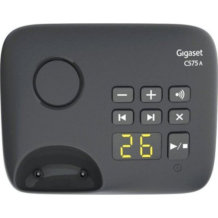 GIGASET C575A Duo black analog switches DECT 2 handsets TFT color display Hands-free Address book for 200 entries Alarm clock