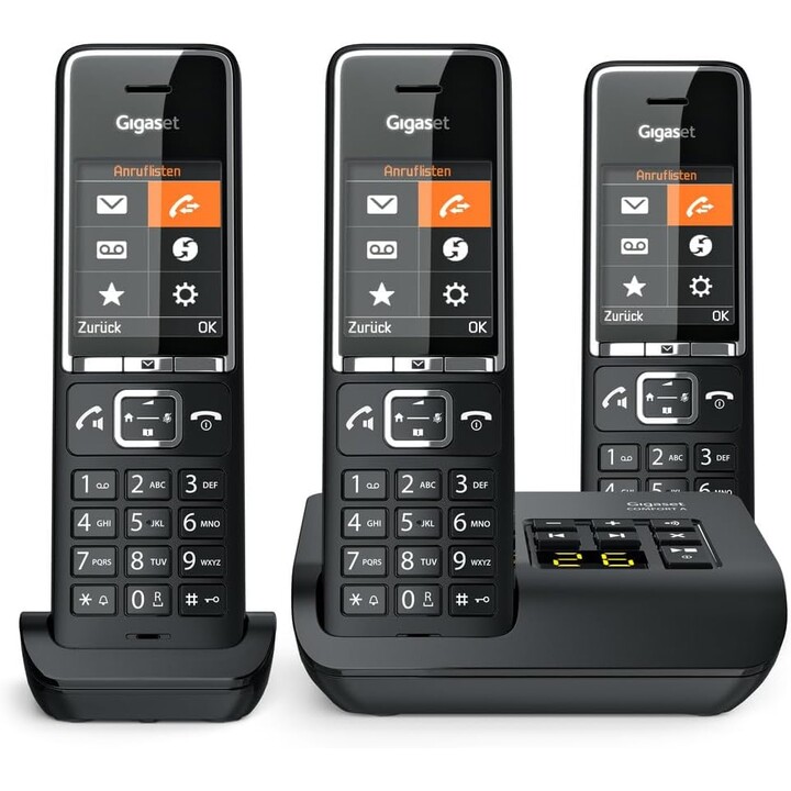 Gigaset COMFORT 550A trio black/chrome