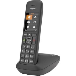 GIGASET C575HX Schwarz 5,8 cm 2,2 Zoll TFT Farbdisplay Freisprecheinrichtung Telefonbuch HD Voice für DECT Basisstationen und Ro