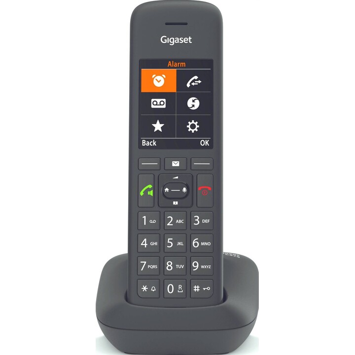 GIGASET C575HX Schwarz 5,8 cm 2,2 Zoll TFT Farbdisplay Freisprecheinrichtung Telefonbuch HD Voice für DECT Basisstationen und Ro