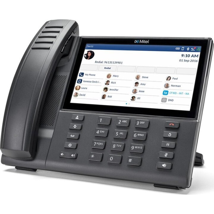 Casque sans fil pour téléphone IP Mitel 6940W, noir
