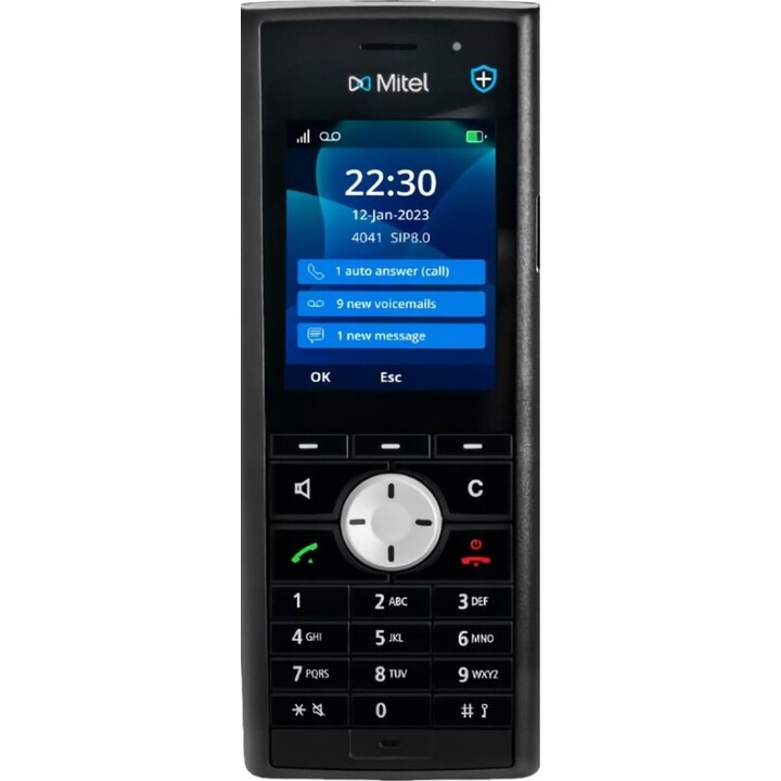 Mitel 722DT Rugged DECT IP phone with IP44 protection for versatile use