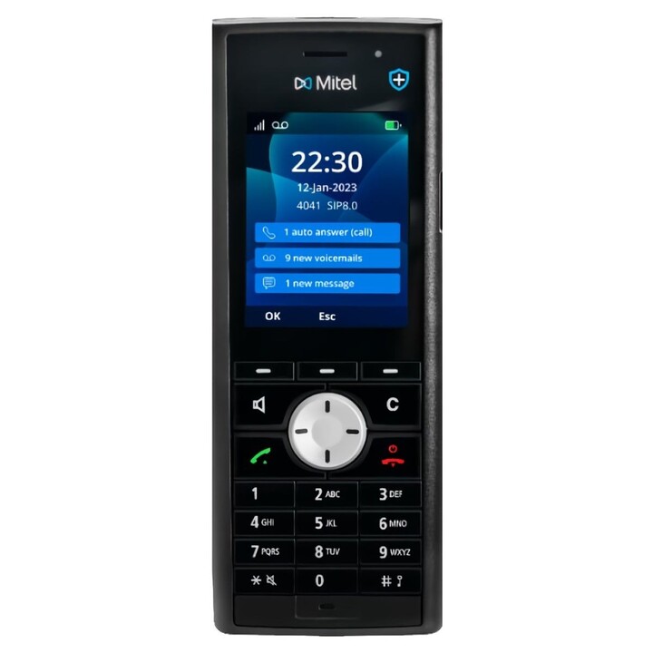 Mitel 712dt, solo teléfono el teléfono Mitel DECT se vende por separado revestimiento antimicrobiano y pantalla a color de 2,4