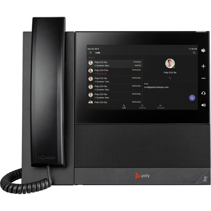 Telefone empresarial Poly CCX 600 para equipas com PoE 82Z84AA