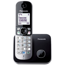 Panasonic KX-TG6811 DECT Telephone Black Caller ID
