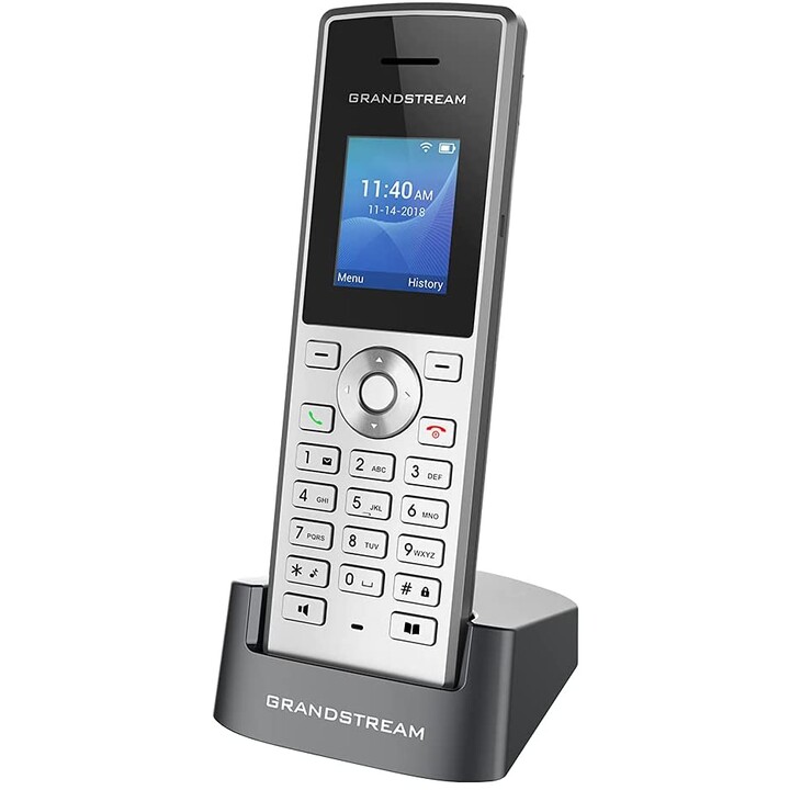 Grandstream Networks WP810 IP-Telefon Schwarz , Metallisch 2 Zeilen TFT WLAN