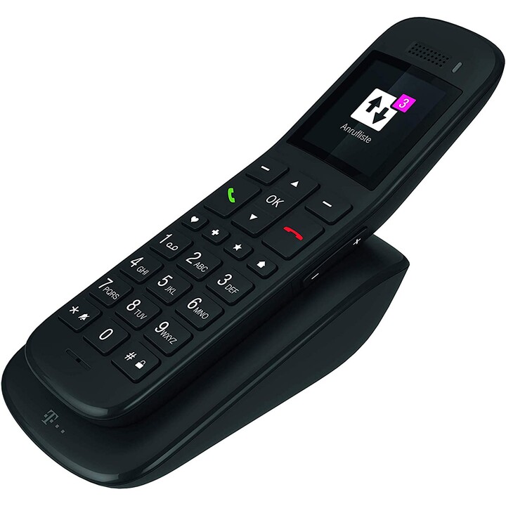 Telekom Speedphone 32 ebony, DECT phone with charging cradle