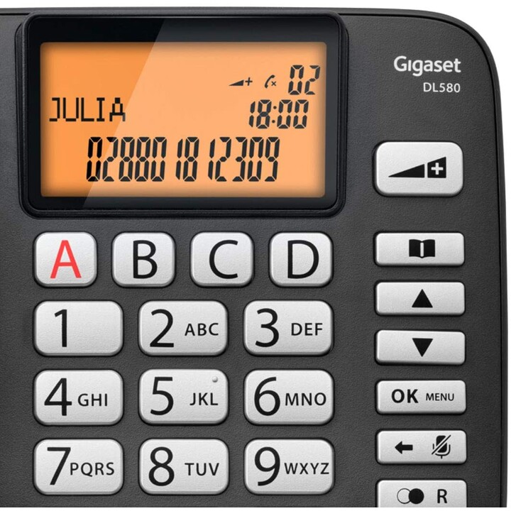 GIGASET-SIEMENS LANDLINE DL580 BLACK