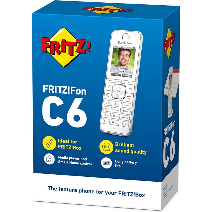 Fritz Cordless Phone! Fon C6 White