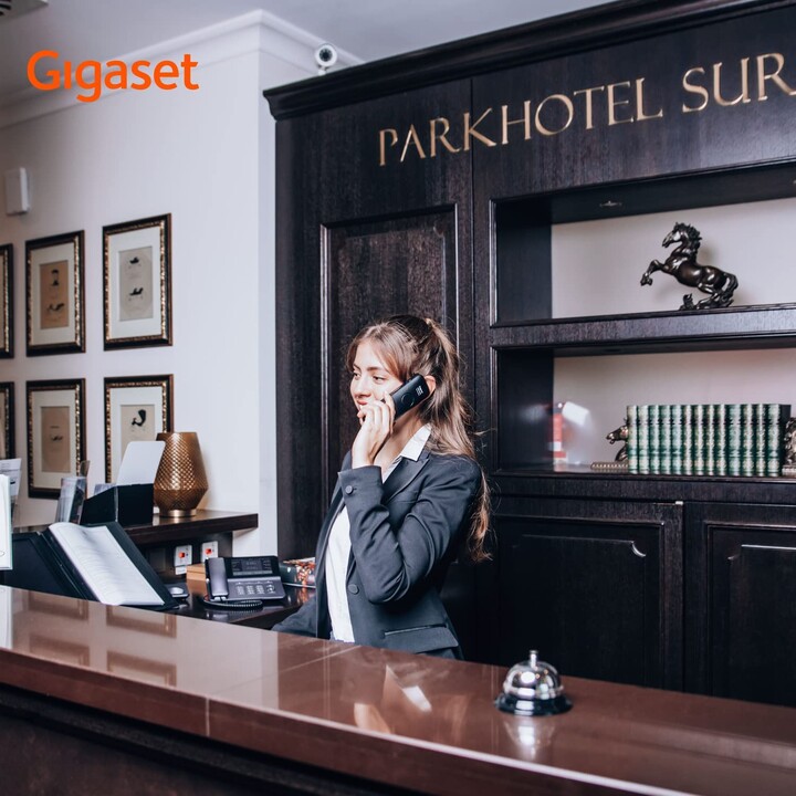 Gigaset S700H PRO terminal DECT profesional con cargador negro