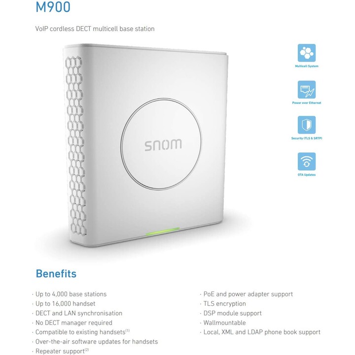 Estación base DECT multicelular Snom 4426 M900