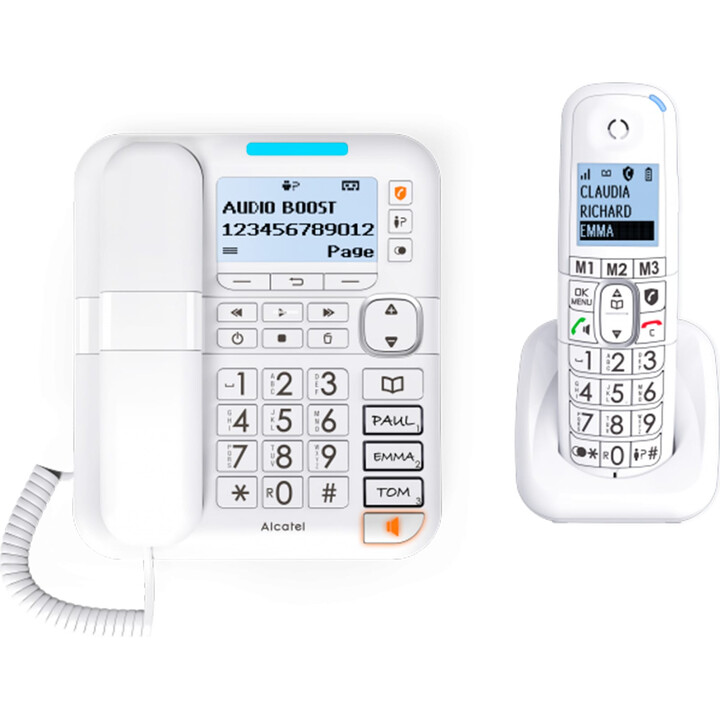 Alcatel Telephone Dec Xl785 Combo White