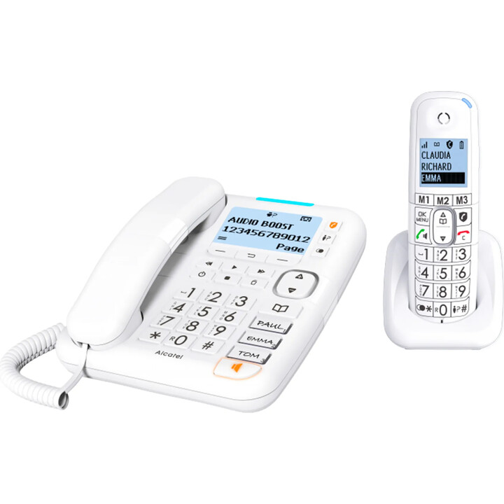 Alcatel Telephone Dec Xl785 Combo White