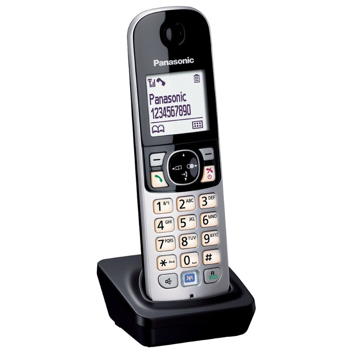 Panasonic KX-TG6812 DECT Telephone Caller ID Black,Silver