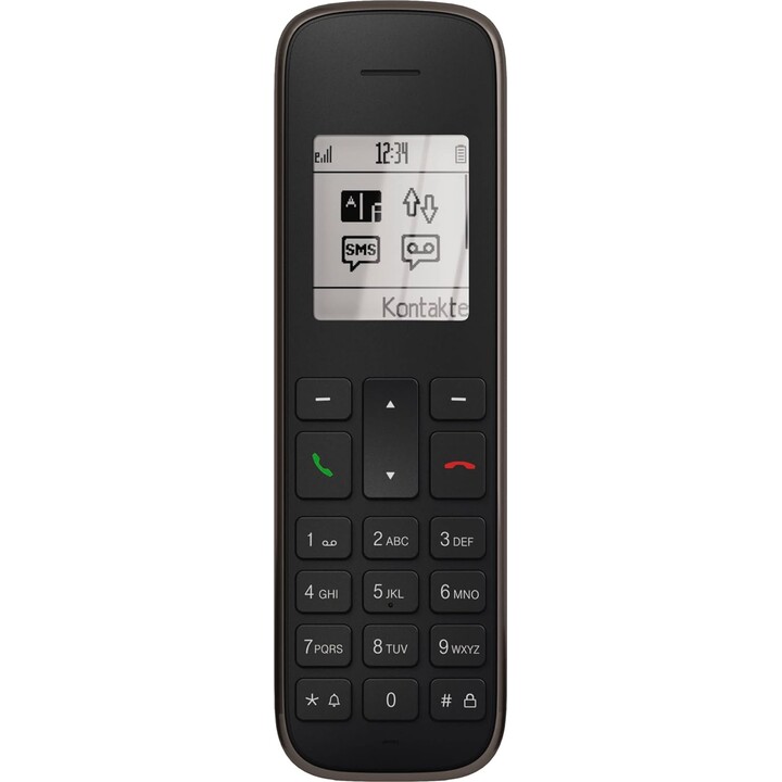 Telekom Sinus PA 207 plus 1 black (combination of desk telephone and handset)