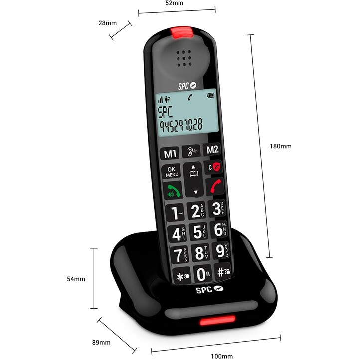 SPC COMFORT KAIRO PHONE BLACK