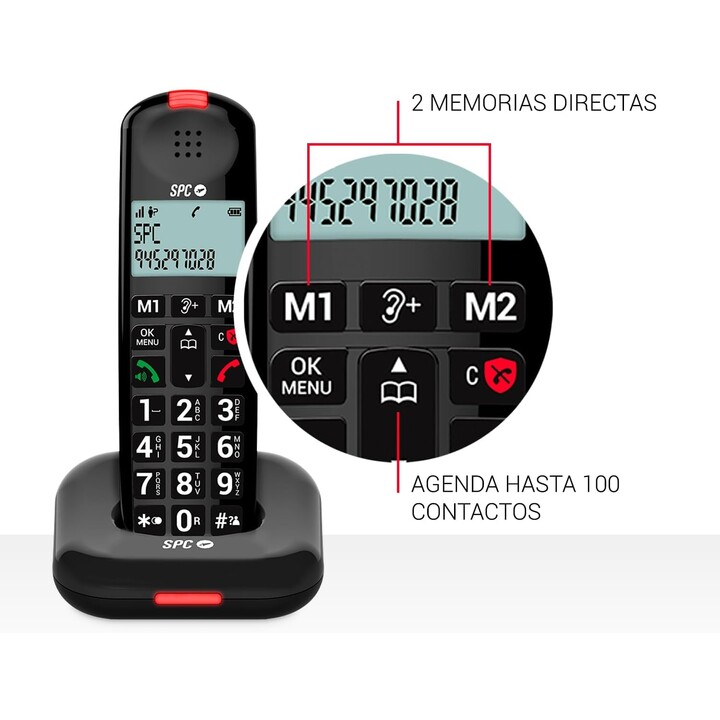 SPC COMFORT KAIRO PHONE BLACK