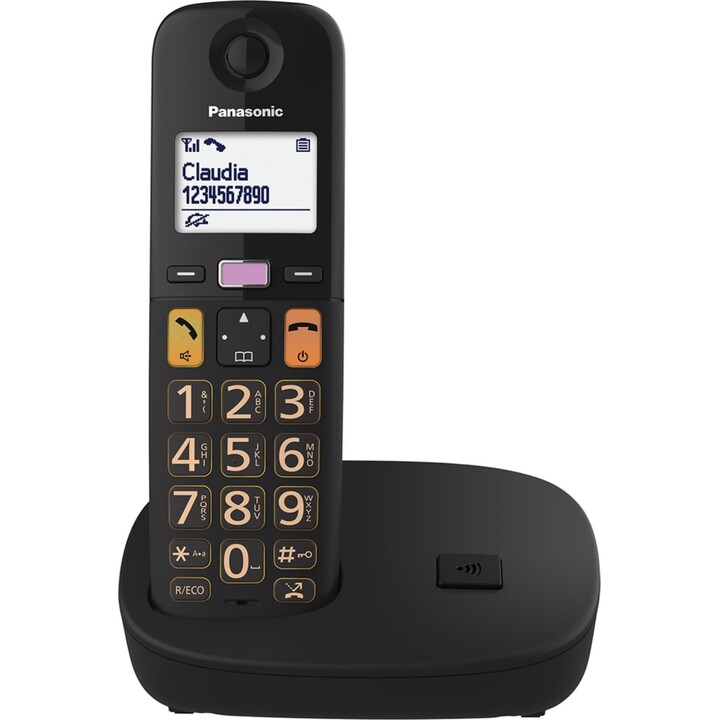 Panasonic KX-TGU110 Cordless Telephone/ Black