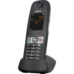 Gigaset E630HX universal handset, IP telephone (for connection to your base station or router , Black