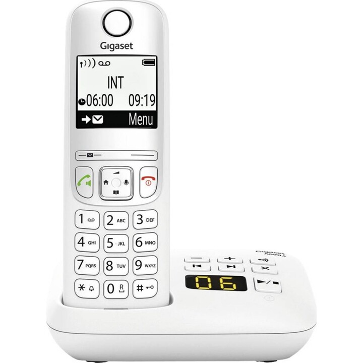 Gigaset A690A cordless phone with answering machine - white