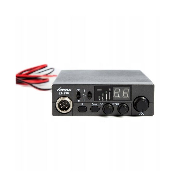 Luiton LT-298 ASQ AM/FM CB Radio Cigarette Lighter Plug Black