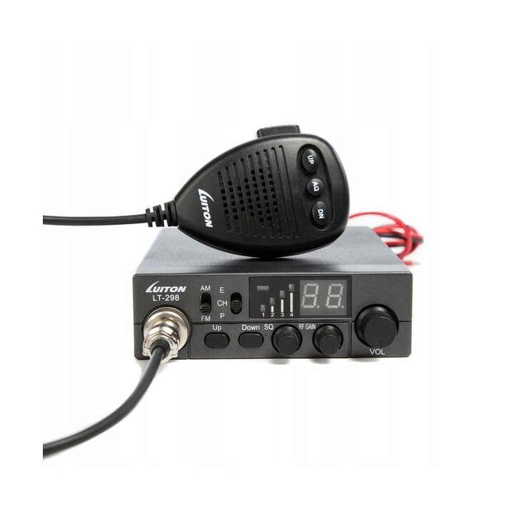 Luiton LT-298 ASQ AM/FM CB Radio Cigarette Lighter Plug Black
