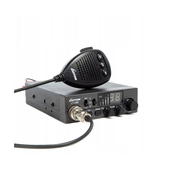 Luiton LT-298 ASQ AM/FM CB Radio Cigarette Lighter Plug Black