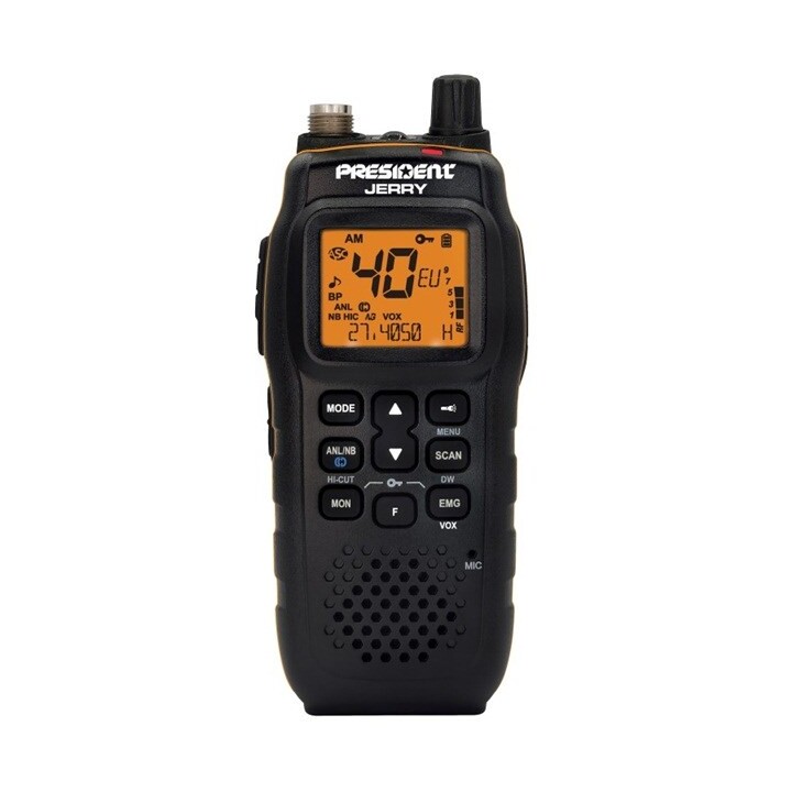 President Jerry ASC AM/FM CB Radio portátil Negro