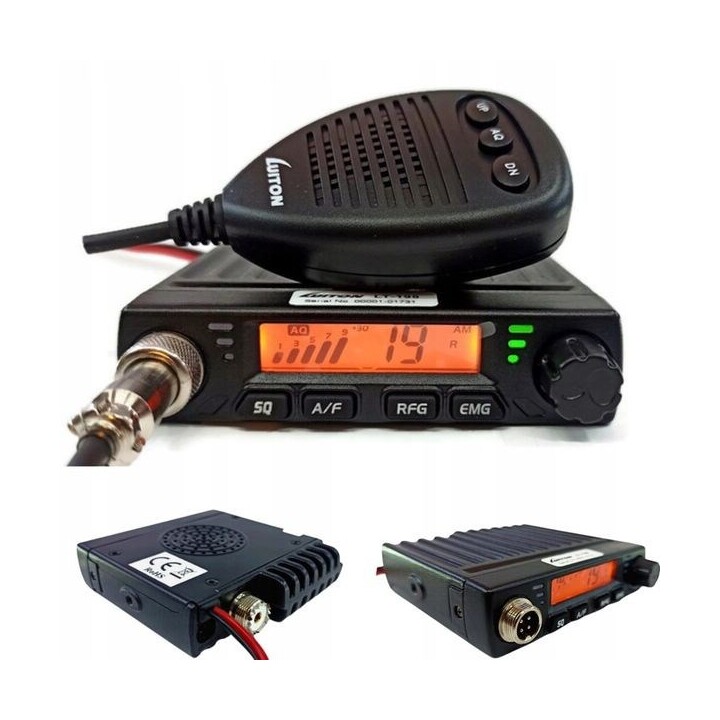 Luiton LT-198 ASQ AM/FM CB Radio Cigarette Lighter Plug Black