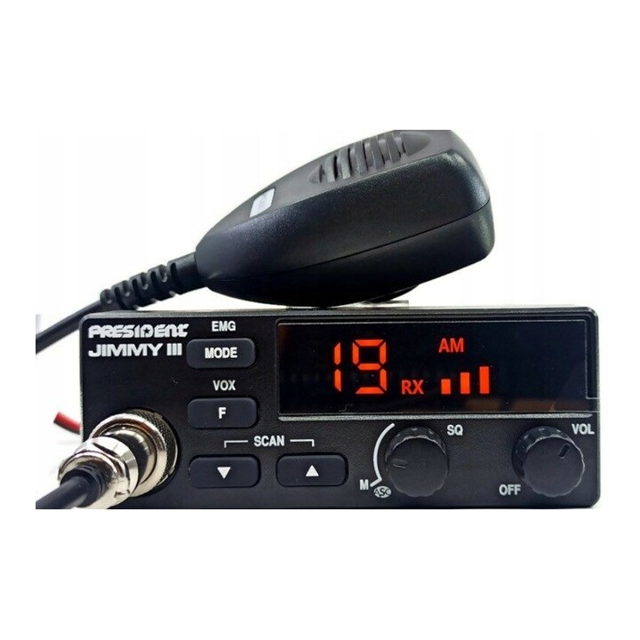 President Jimmy III AM/FM CB radio Black