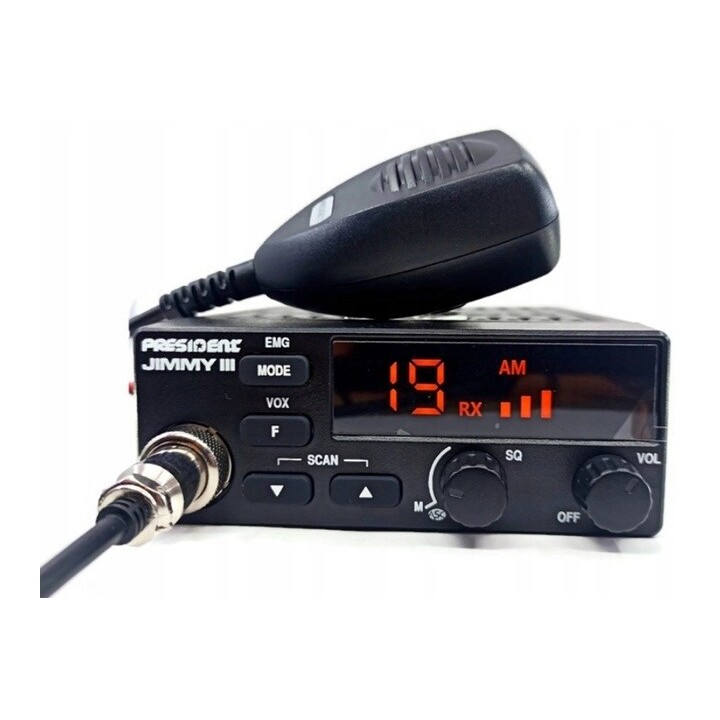 President Jimmy III AM/FM CB radio Black