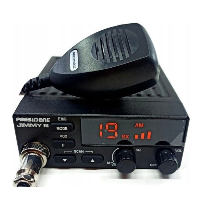 President Jimmy III AM/FM CB radio Black