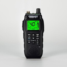 President Randy III Plus ASC AM/FM CB Tragbares Radio Schwarz